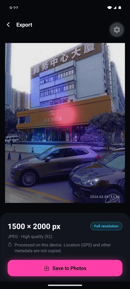 CHROMANOX JPEG export screenshot
