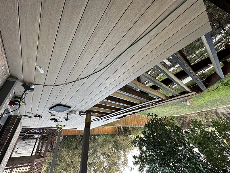 Composite deck repair and upgrade Austin TX — Trex decking installation