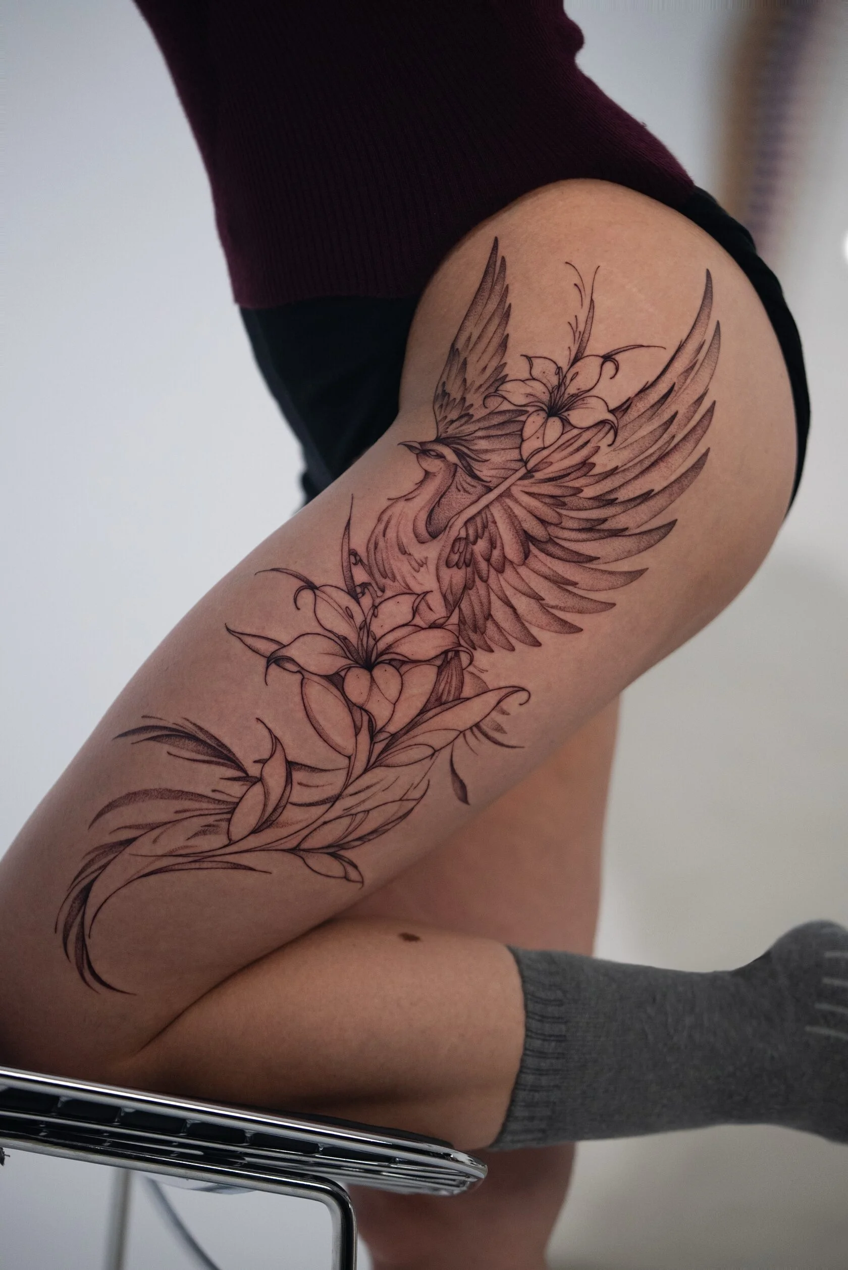 Fine Line Tattoo von Yana – Arbeit 5