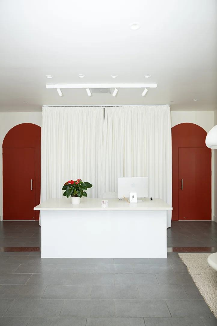 Private portrait studio interior at MirrorMe in San Francisco