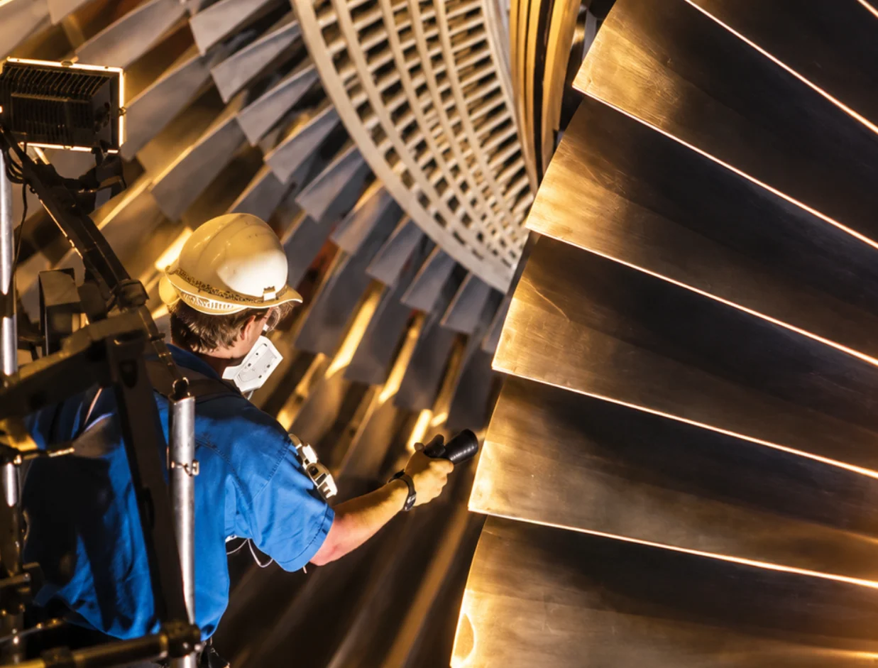 Turbine inspection with a video borescope