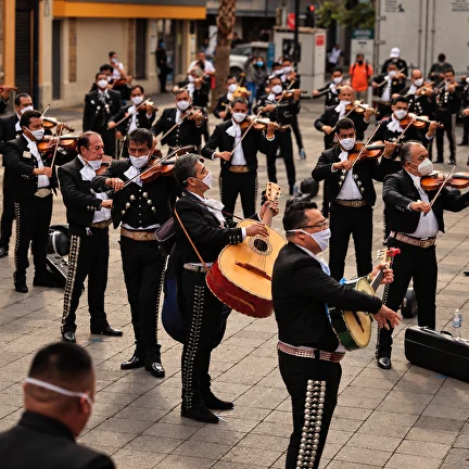 Mariachi musicians in Mexico City