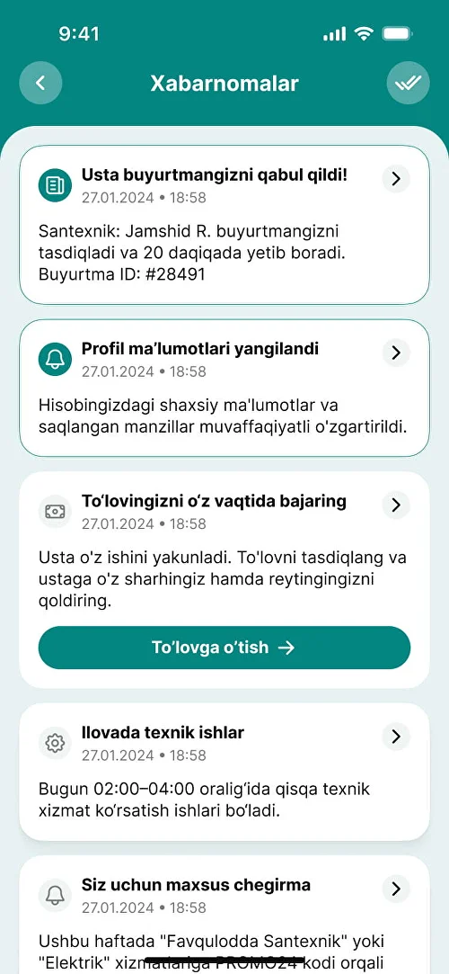 Bildirishnomalar