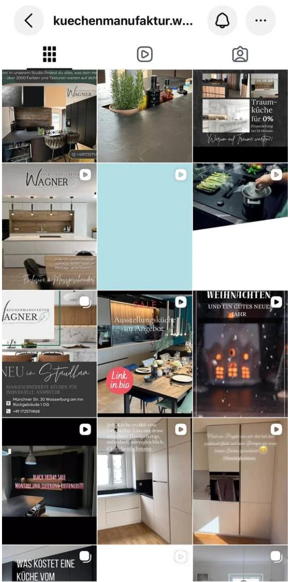 Küchenmanufaktur Wagner Instagram до работы I LIKE SMM