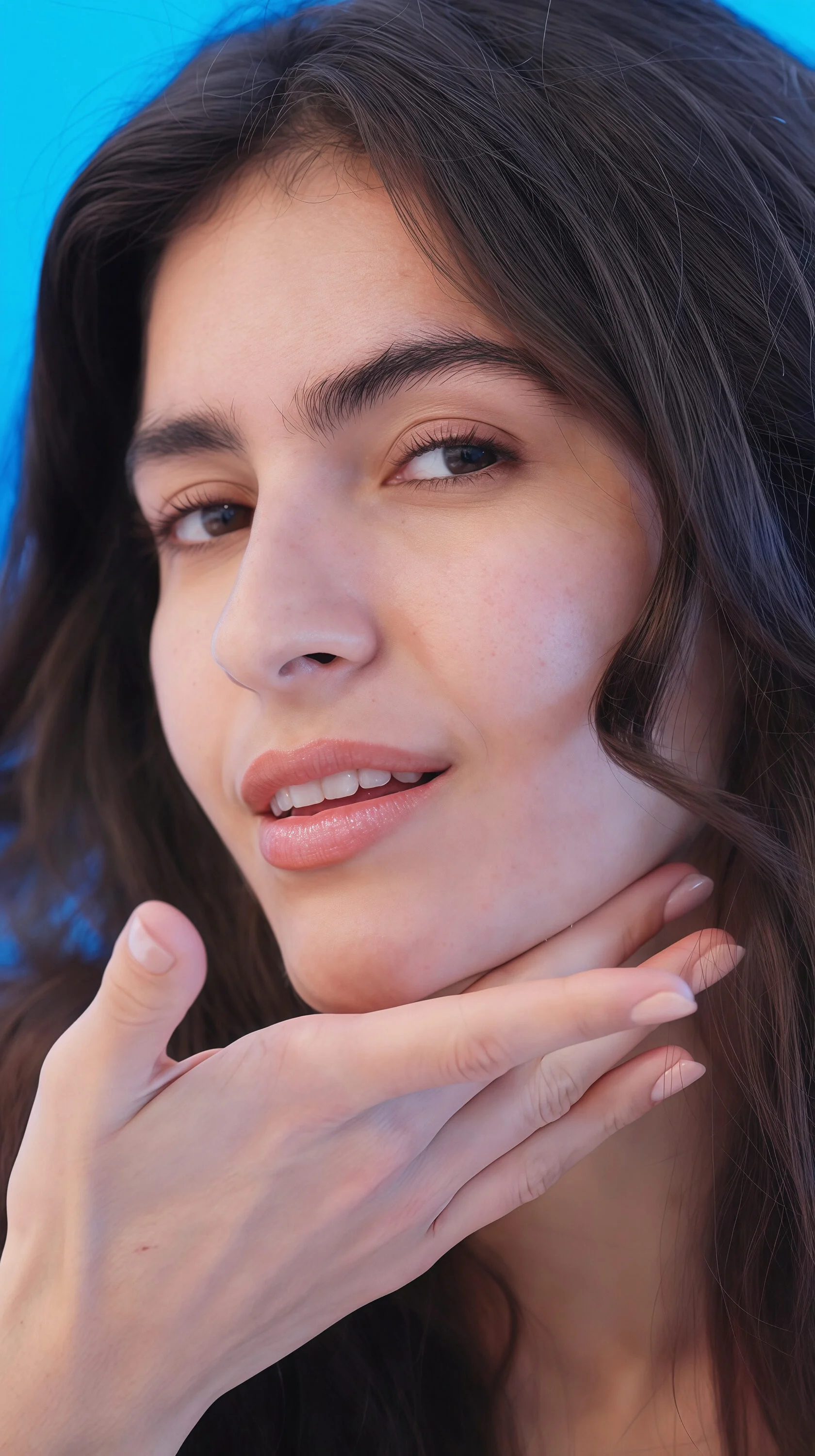 Model during a Sunday Riley glycolic acid treatment, from a twelve-video series filmed by We Stream