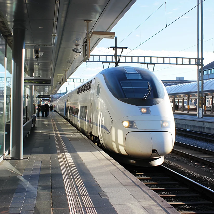 image of train station