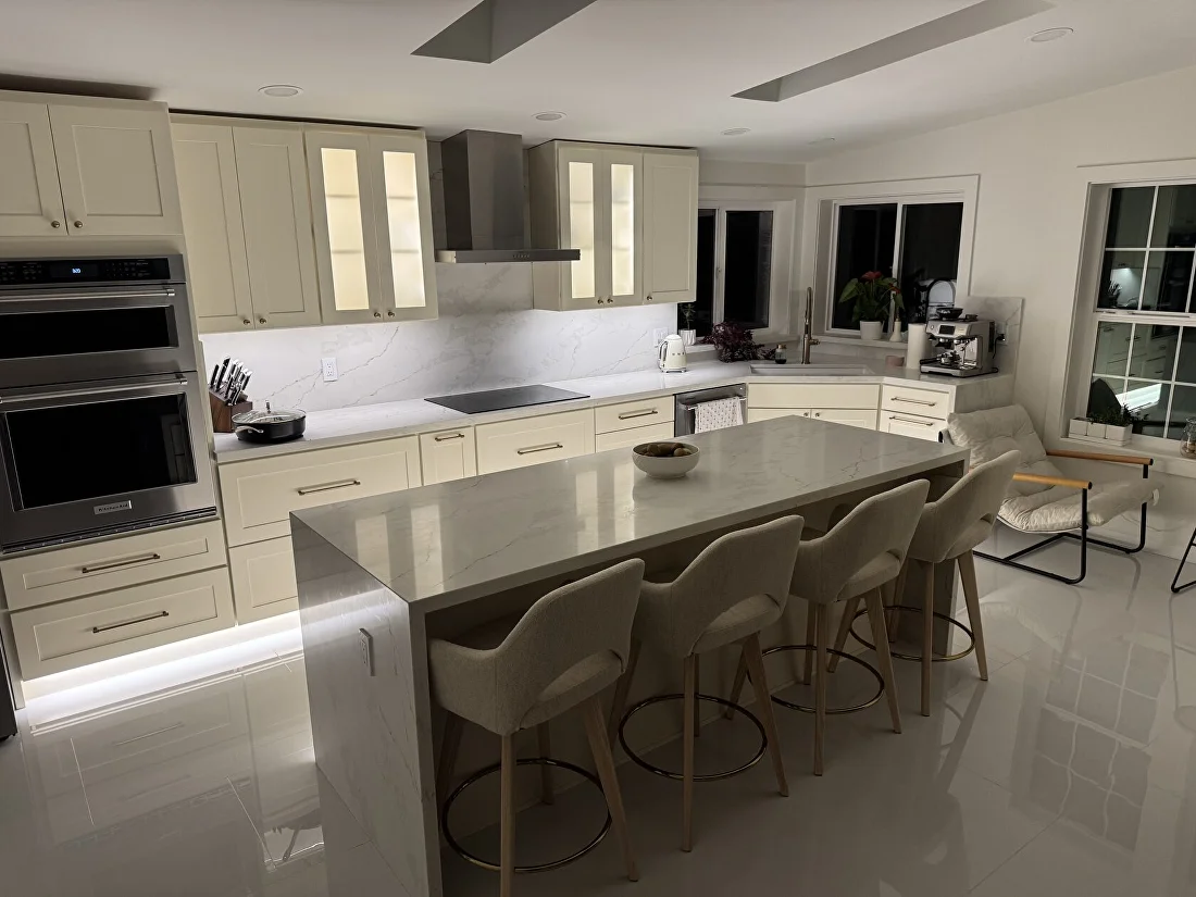 Full kitchen remodel — oversized island