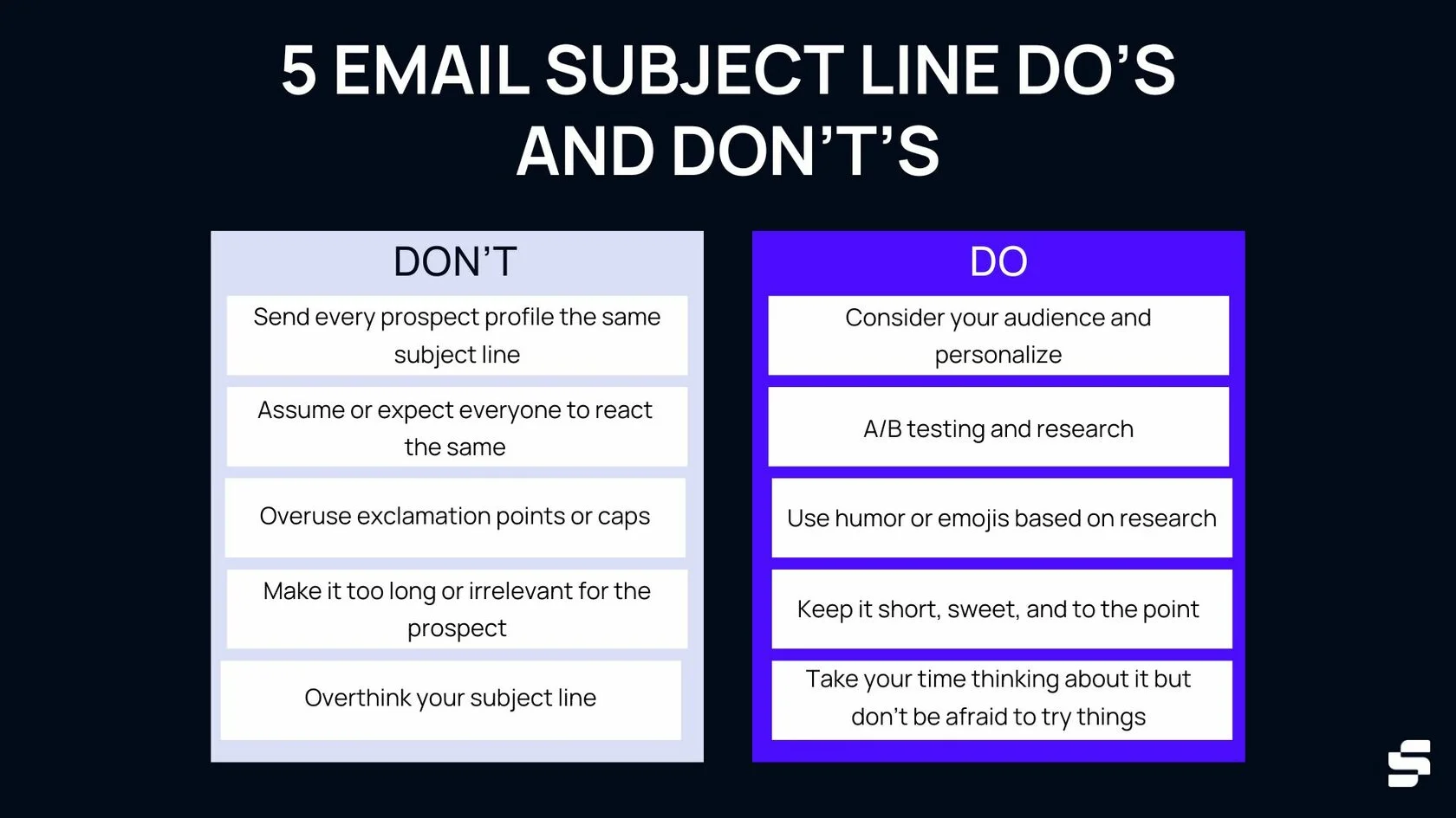 email subject line infographic