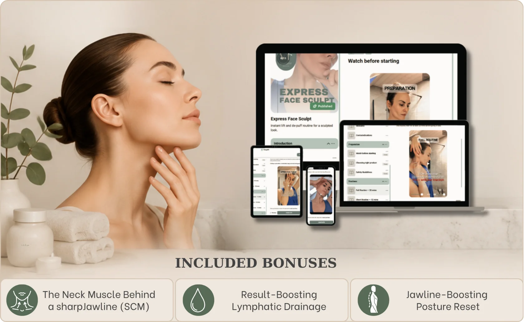 Express Face Sculpt Signature Morning Routine