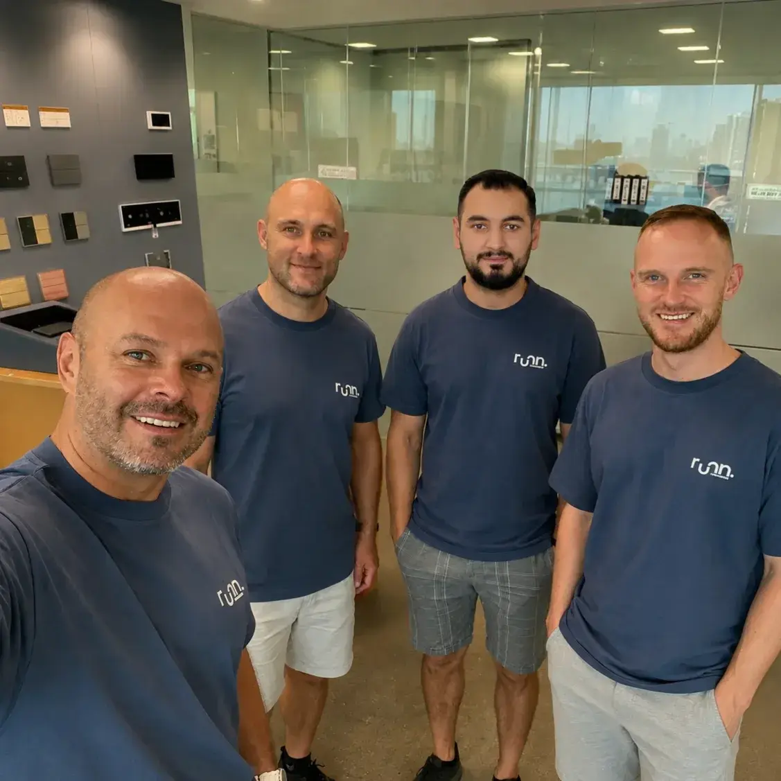 RUNN Automation engineering team in the Dubai office