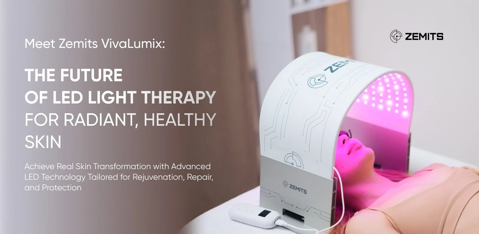 Zemits VivaLumix LED Light Dome LED Light Therapy for Radiant