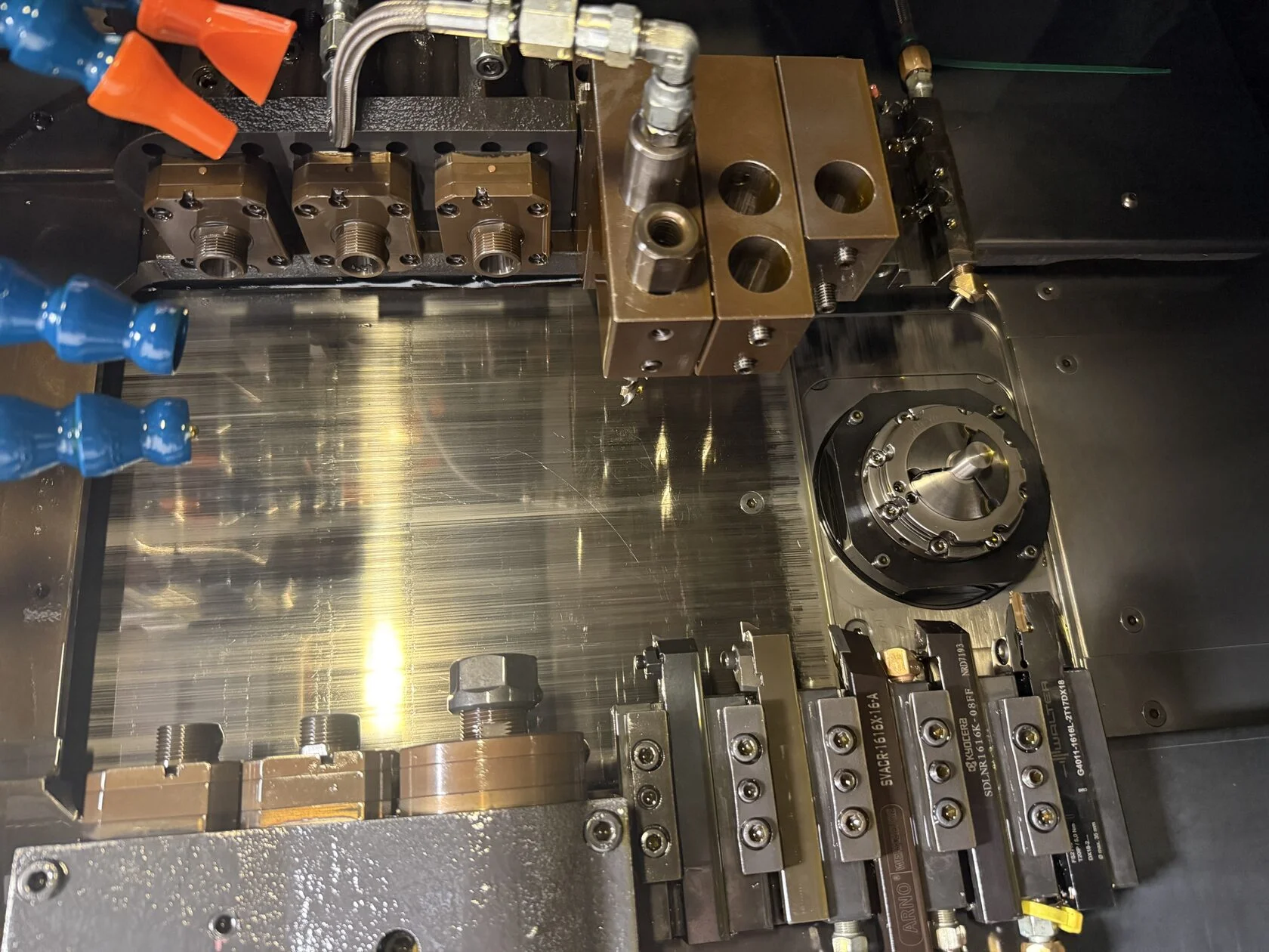 Inside the Tsugami Swiss CNC machining area