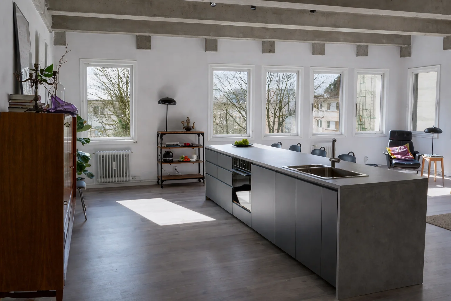 Living Room mit offener Küche