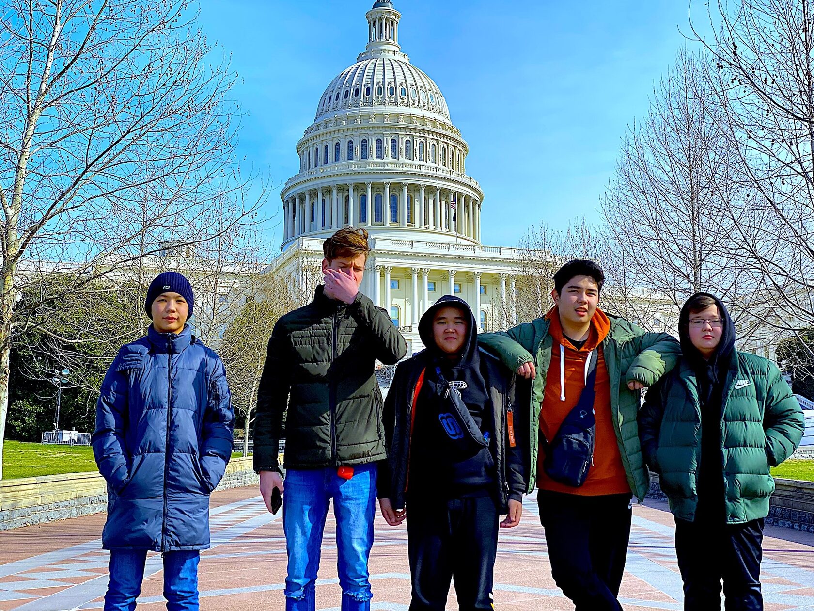 Tour group at the US Capitol, Washington DC
