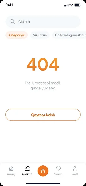 Qidiruv: natija topilmadi holati