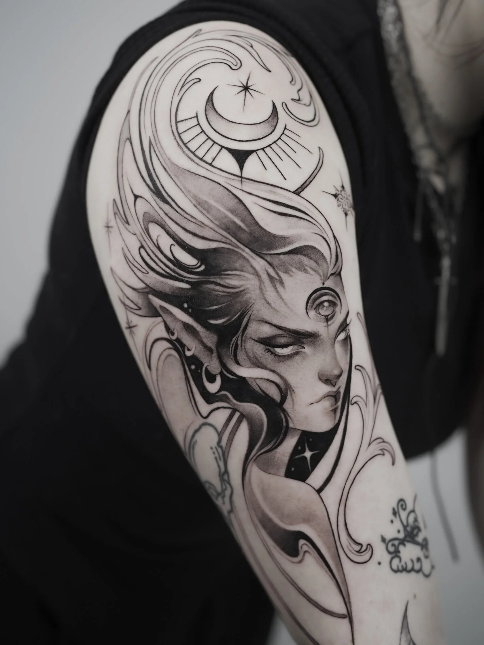 Graphik & Farbe Tattoo von Ekaterina – Arbeit 2
