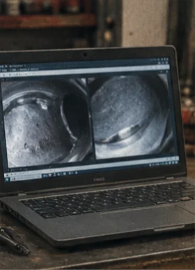 Compare and record borescope inspection images
