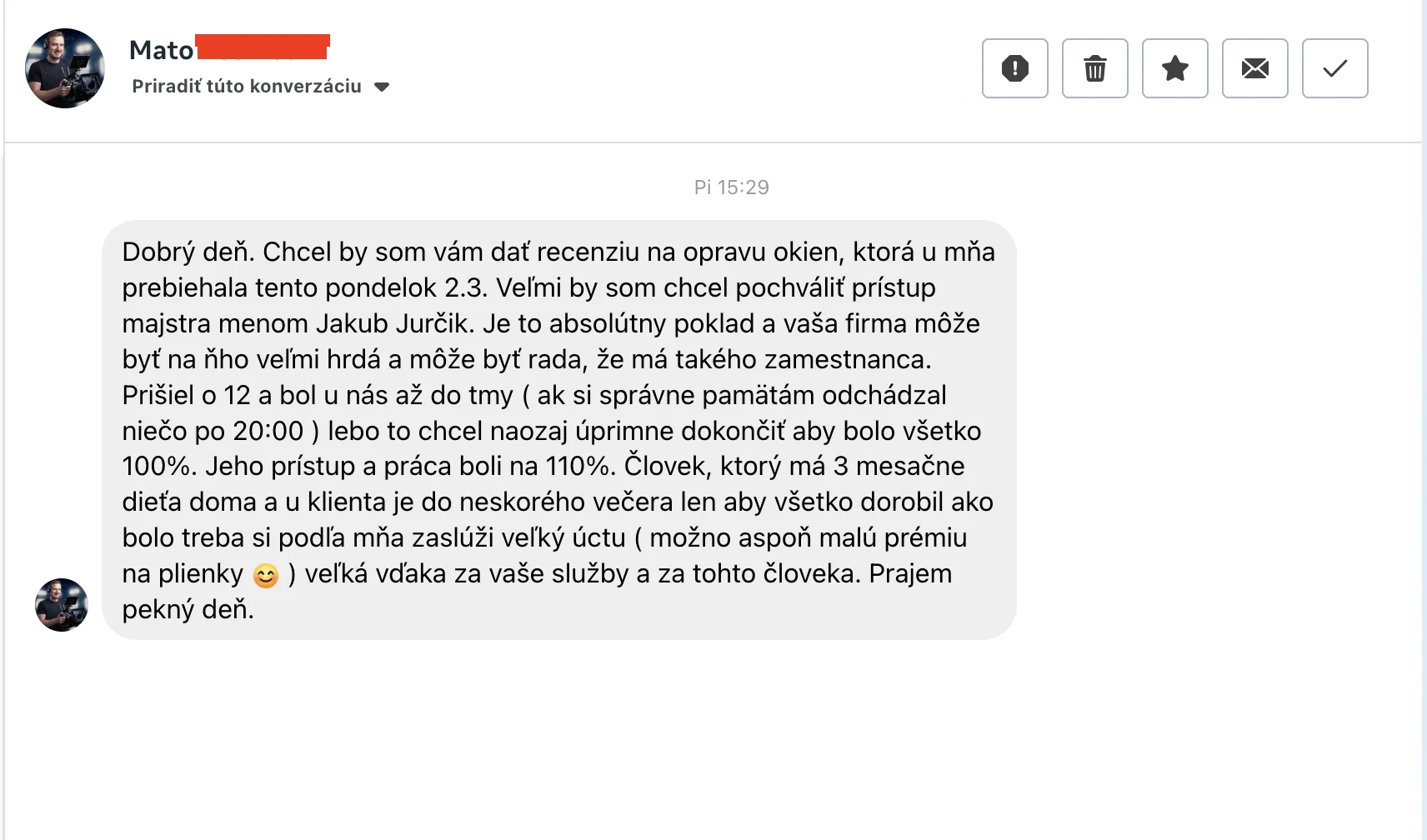 Facebook recenzia Volita 3