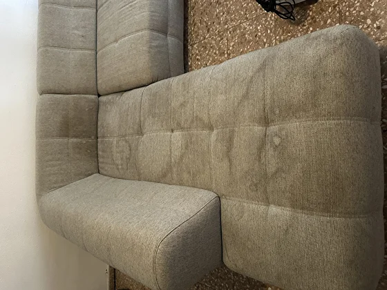 150cm mattress with old stains before cleaning in Torrent