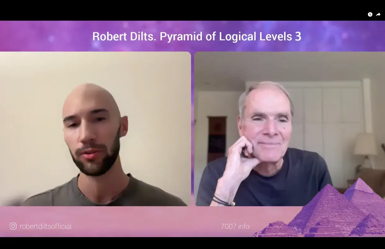 Robert Dilts with another workshop participant