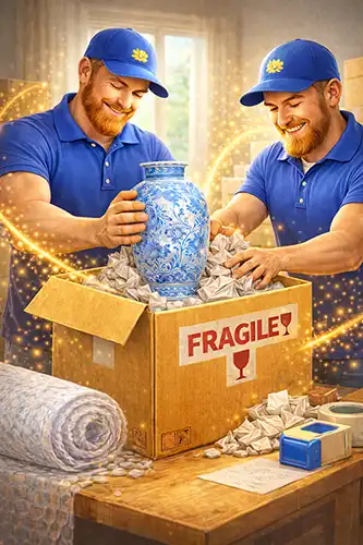Professional packing for fragile items