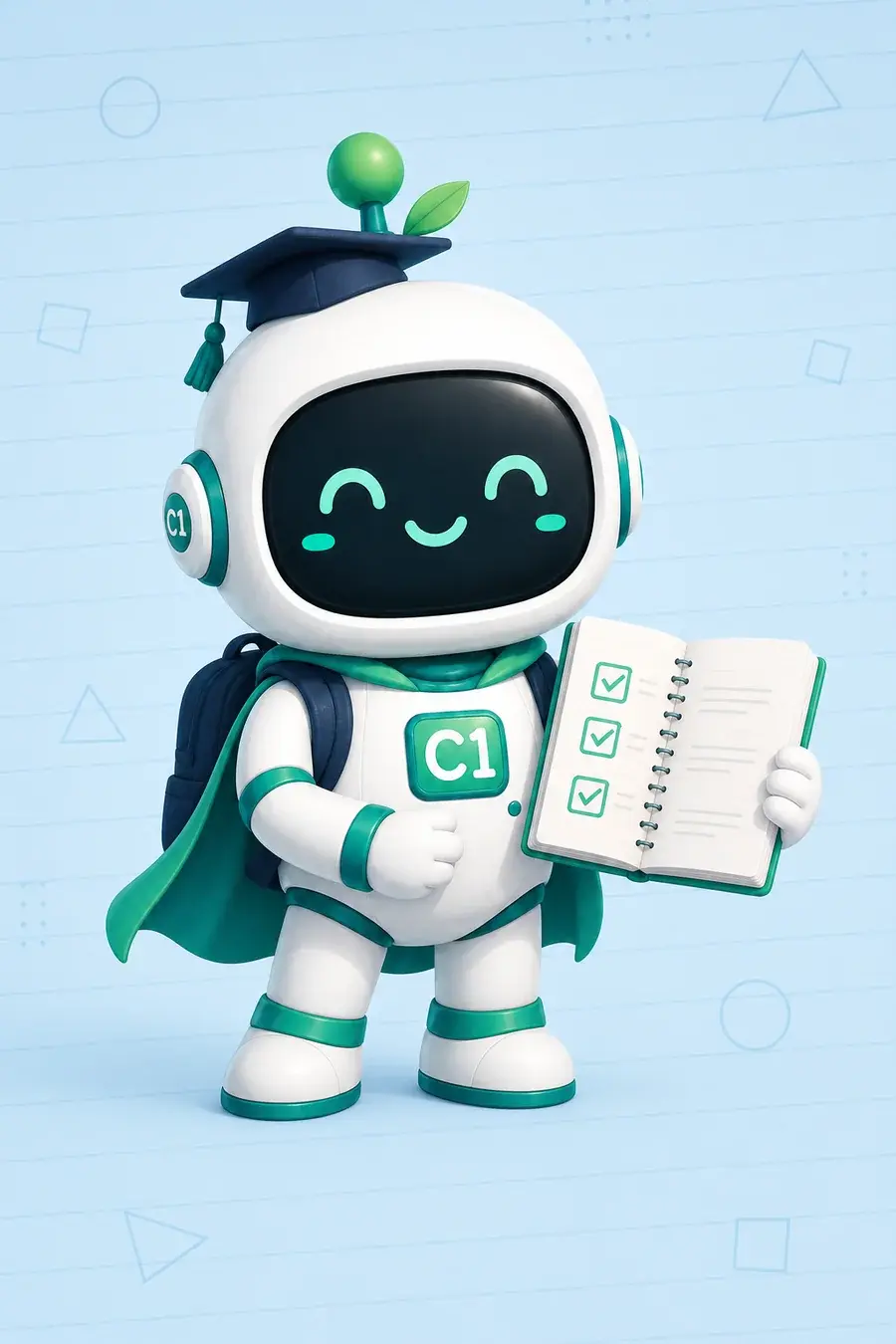 Маскот CENTR1 выбирает программу чешского языка