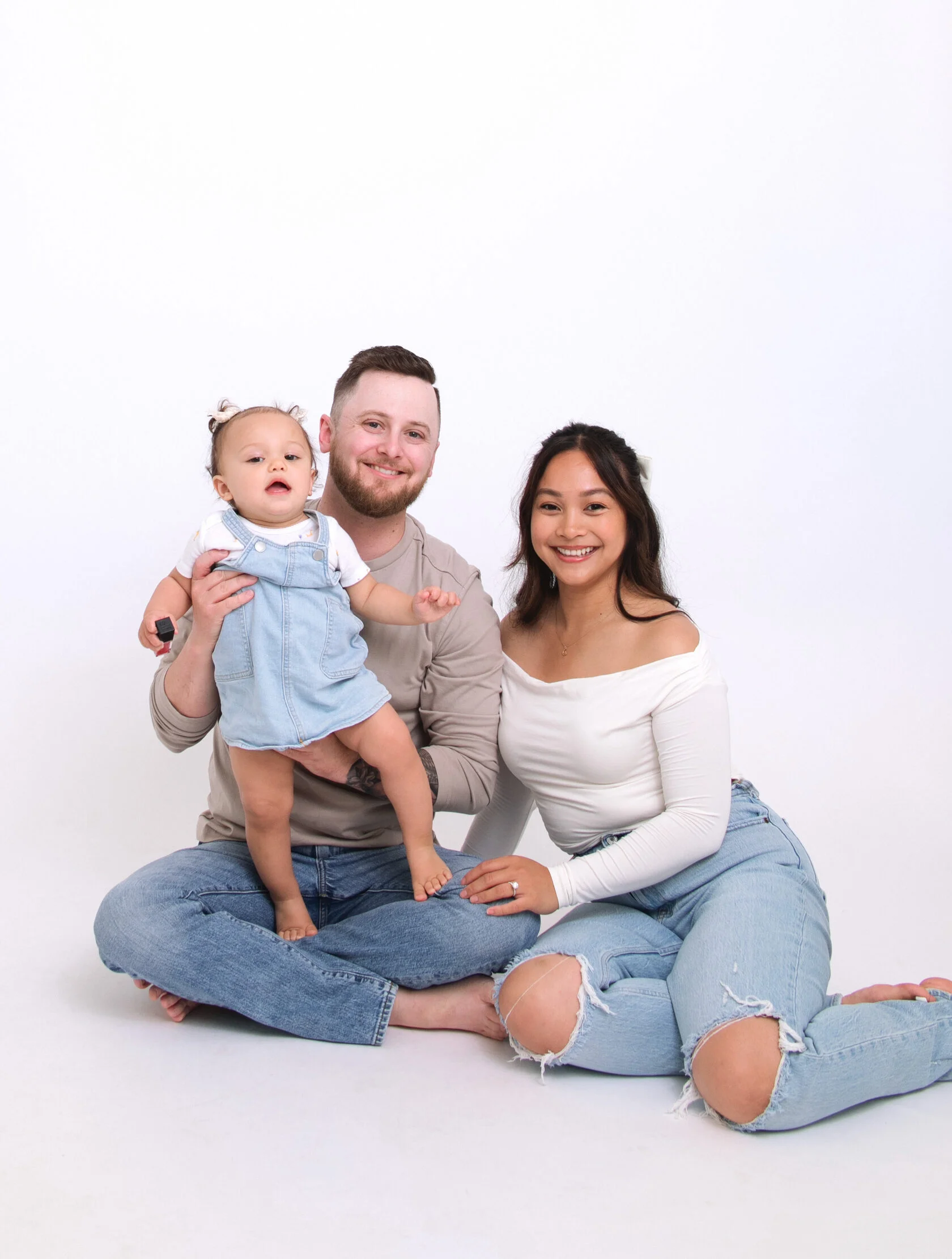 Natural family portraits in San Francisco self-portrait studio