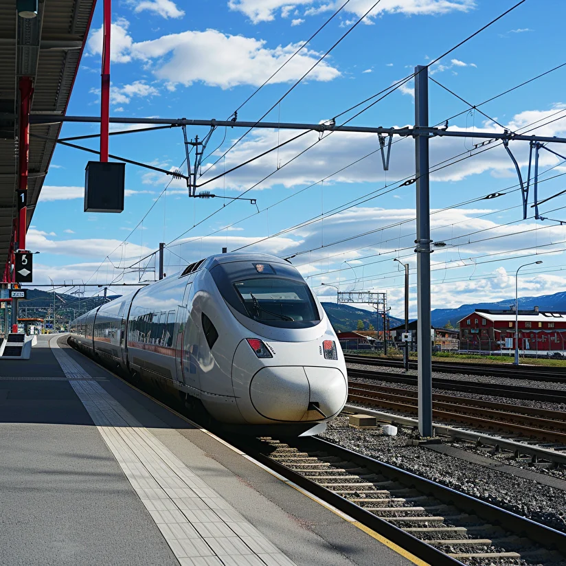 image of train station