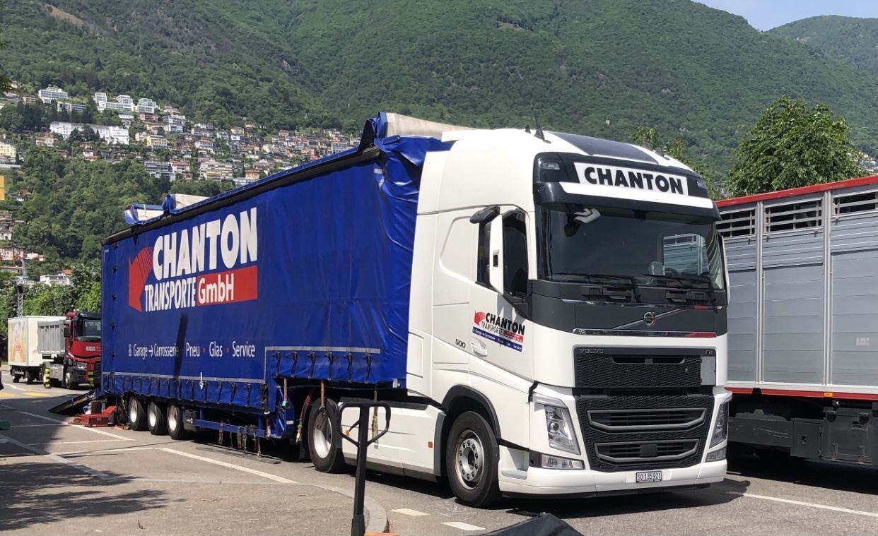 Chanton Lastwagen unterwegs
