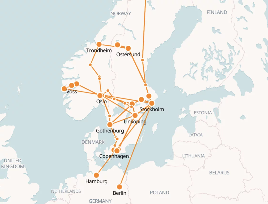 High Speed Train Tickets in Sweden