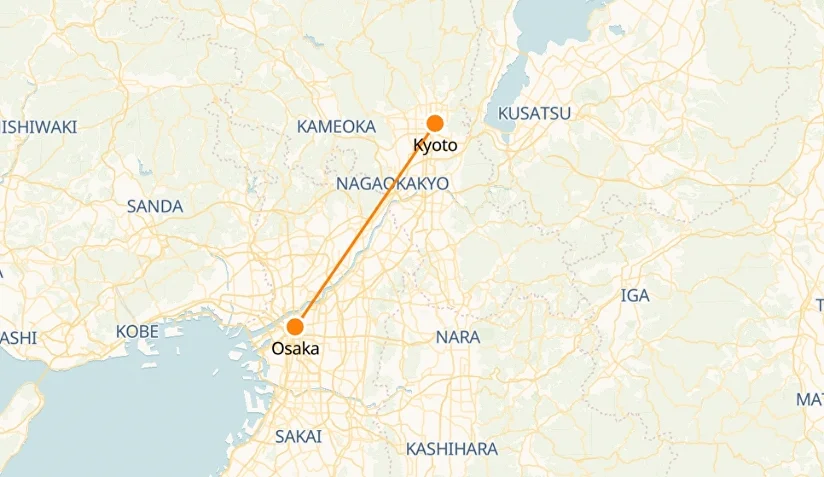 Osaka to Kyoto Bullet Train Cost Schedule Tickets JAPANESE