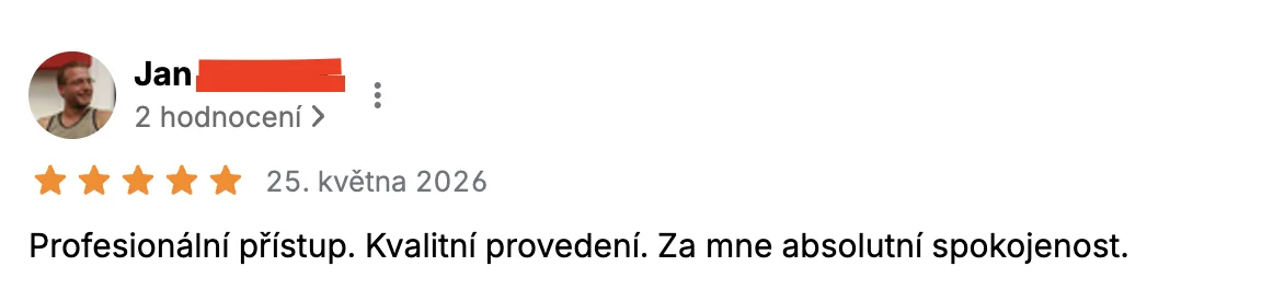 Google recenze zákazníka Volita