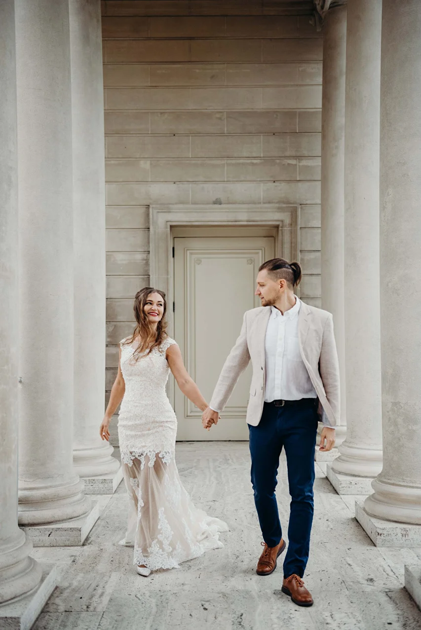 Palace of Fine Arts engagement photo