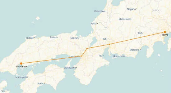 Tokyo to Hiroshima Shinkansen Schedule Train Tickets Cost