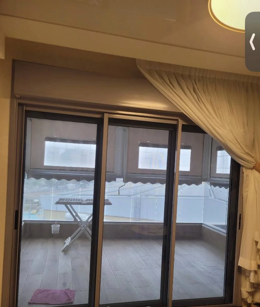 Balcony entrance window