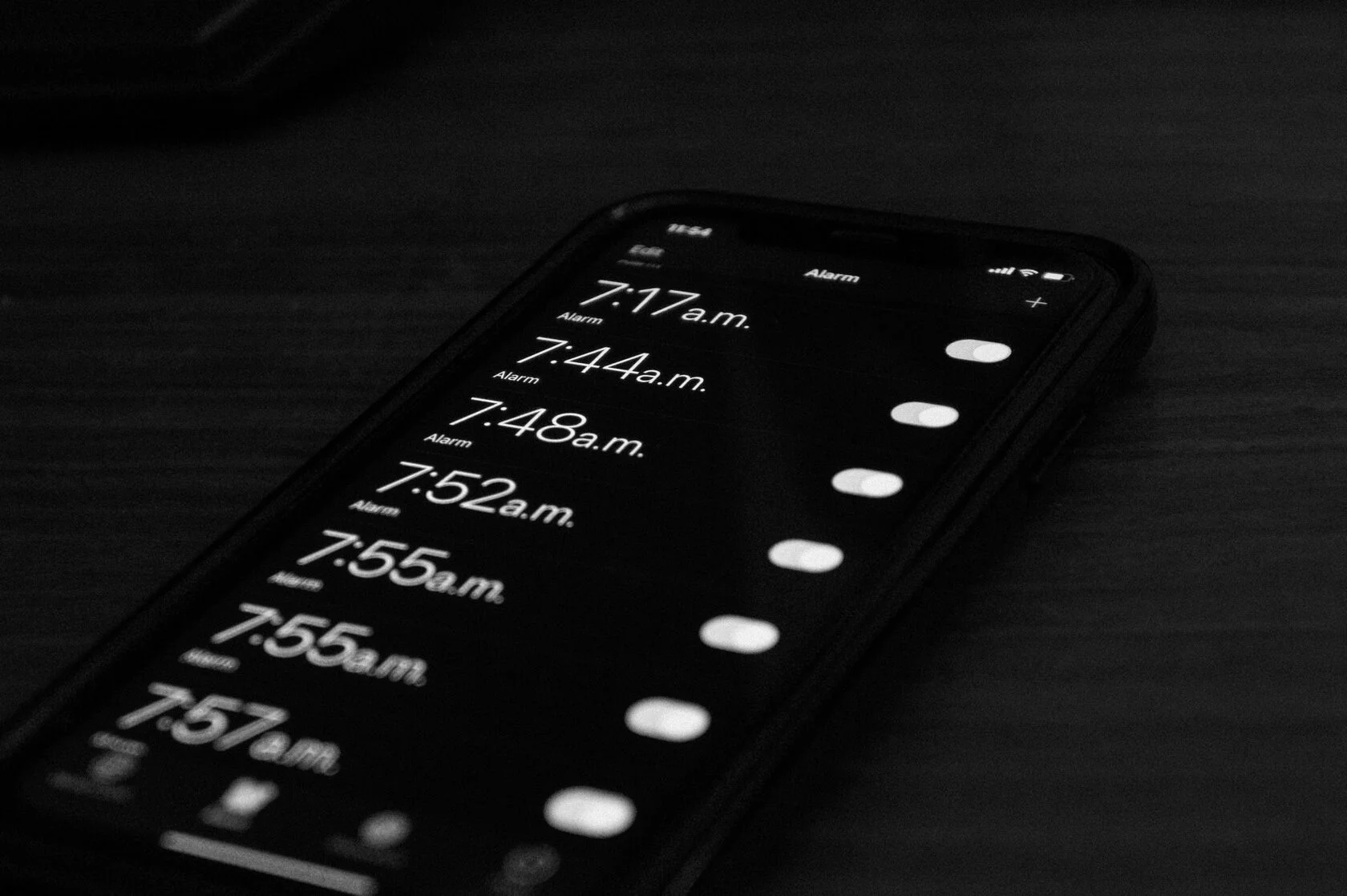Phone screen full of alarms — checking through the night whether campaigns are still running