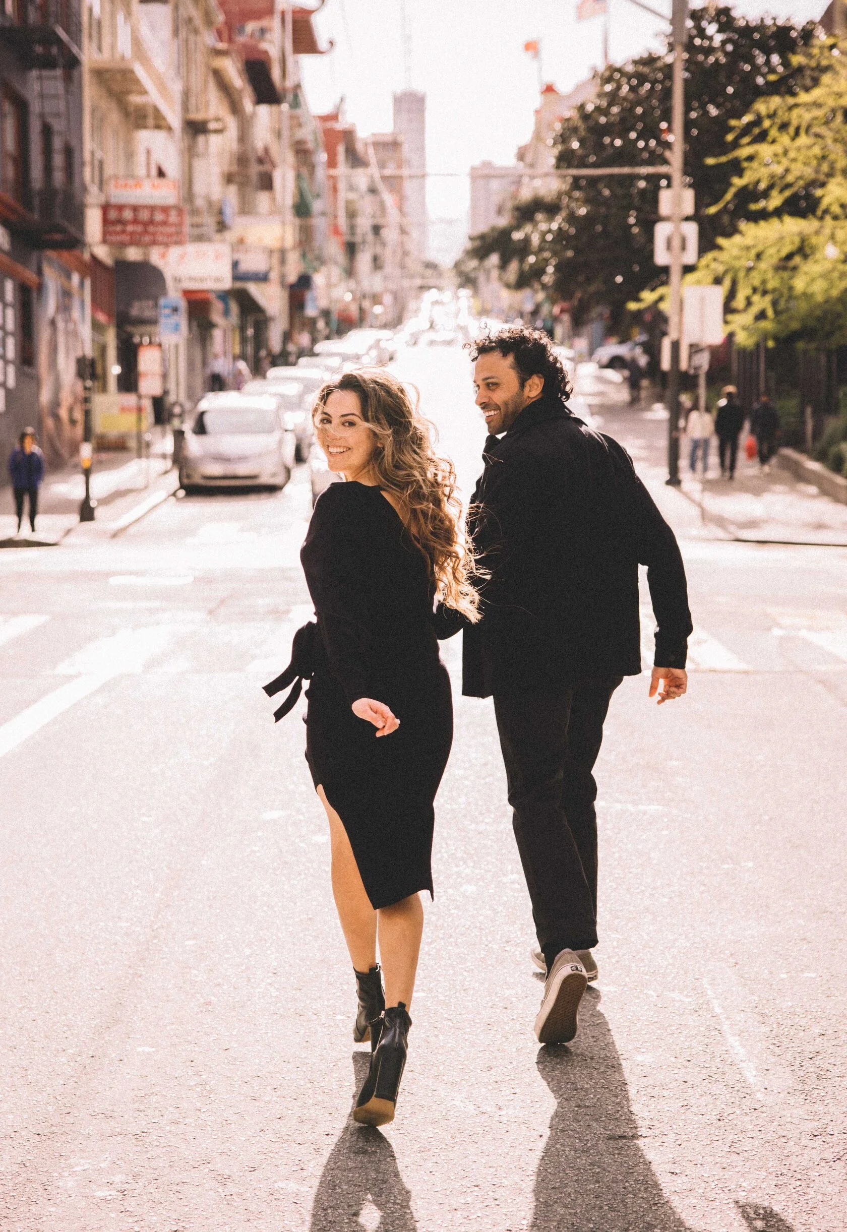 Romantic San Francisco couple portrait