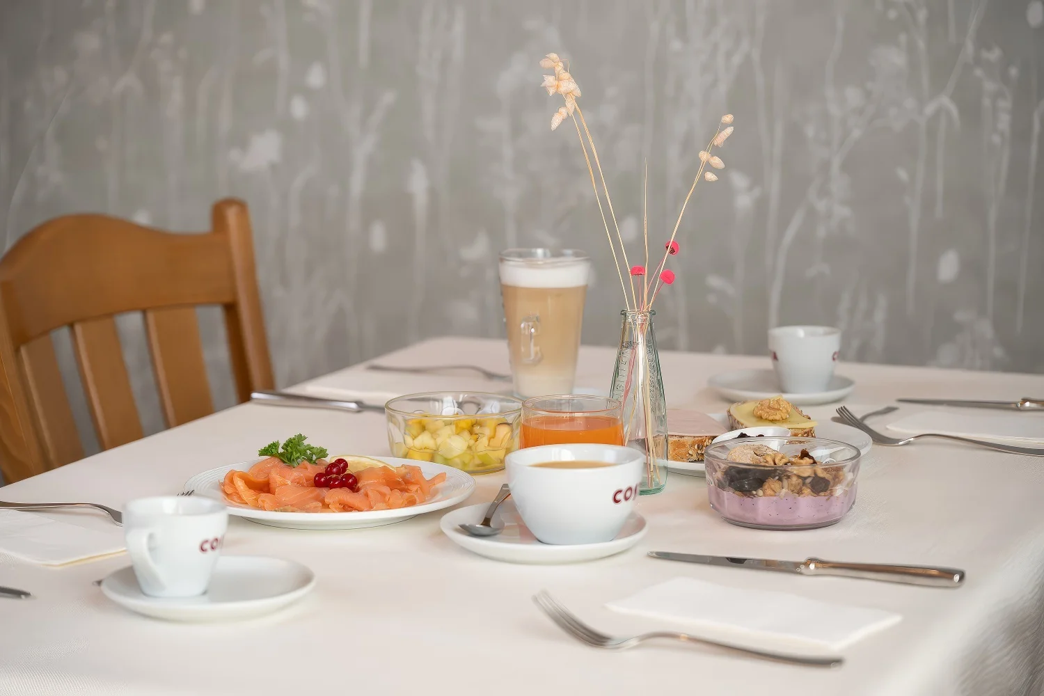 Frühstücksraum des Hotel Alpfrieden