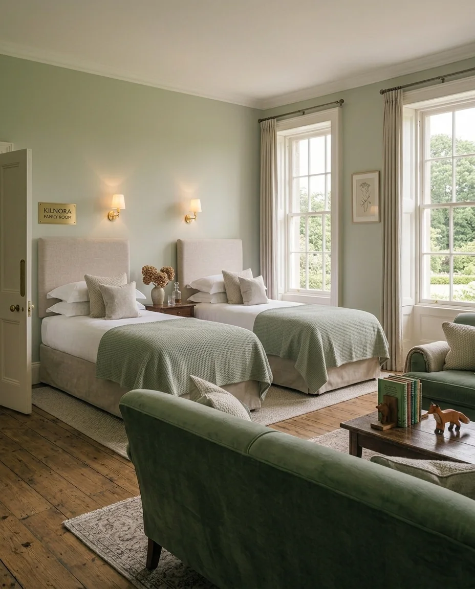 Bedroom inside a Kilnora lodge