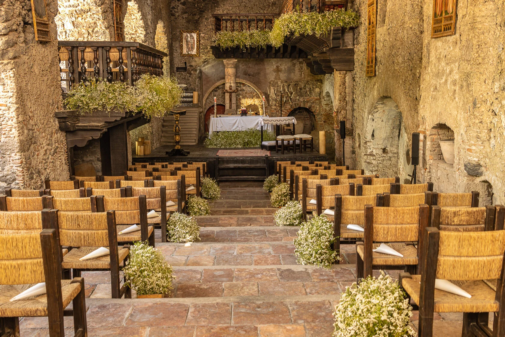 Historic courtyard at Hacienda de Chiconcuac