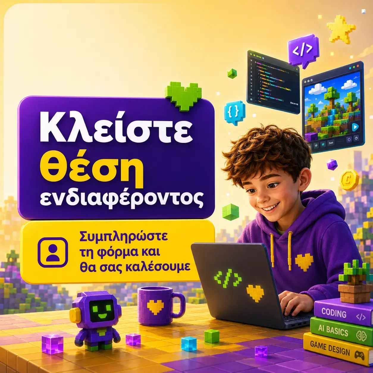 Κλείστε θέση ενδιαφέροντος