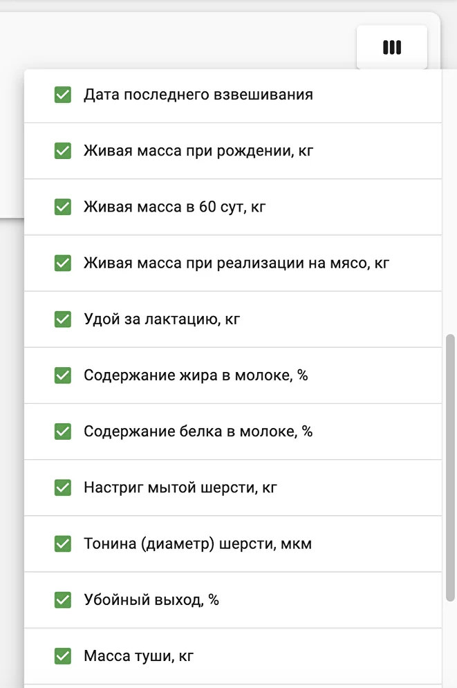 Параметры 2