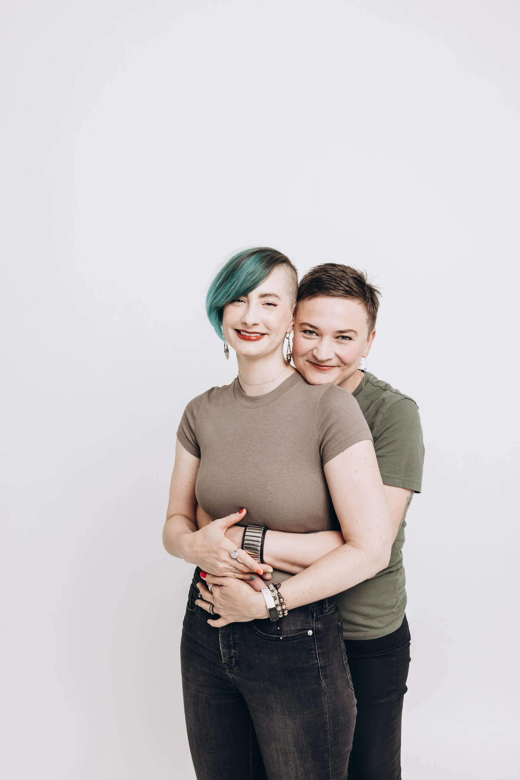 Private couple portraits in a San Francisco self-portrait studio