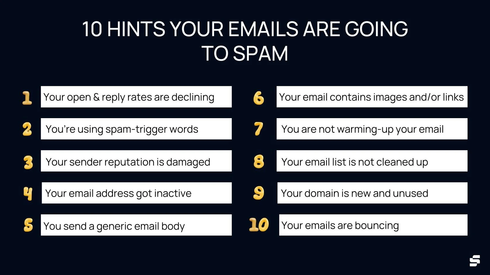 how to know if your emails are going to spam