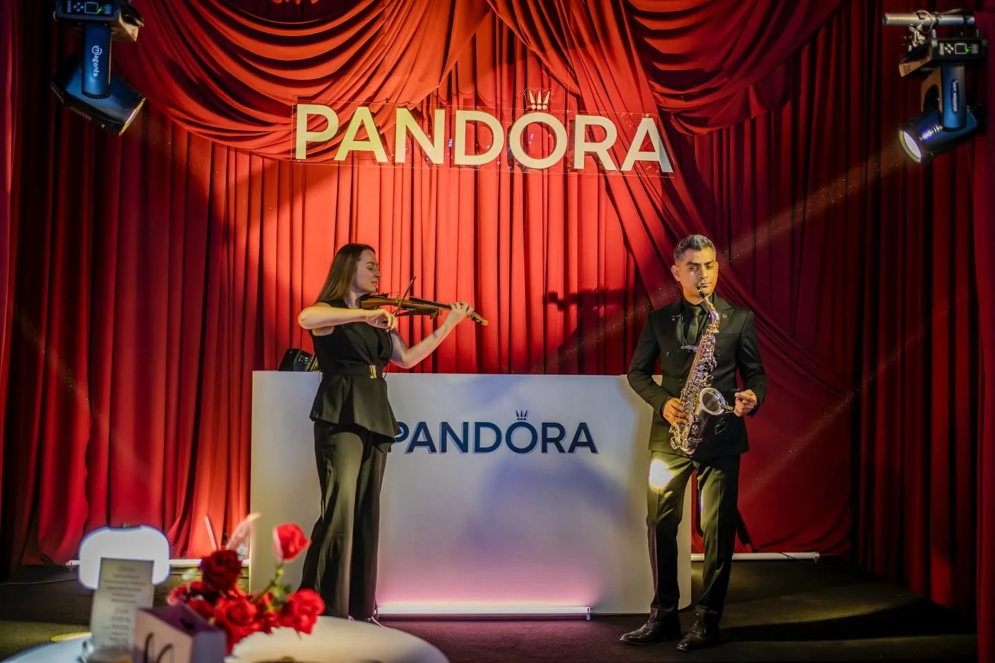 Polina Diorditsa performing at a Pandora corporate event