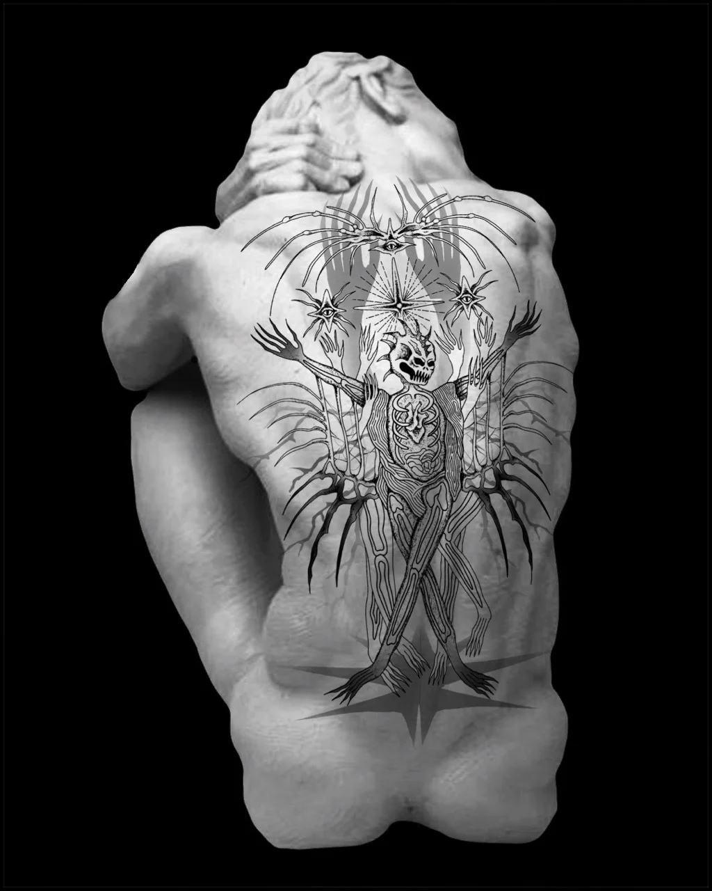 Gothic Tattoo von Karine aus dem Brennnessel Studio in Berlin
