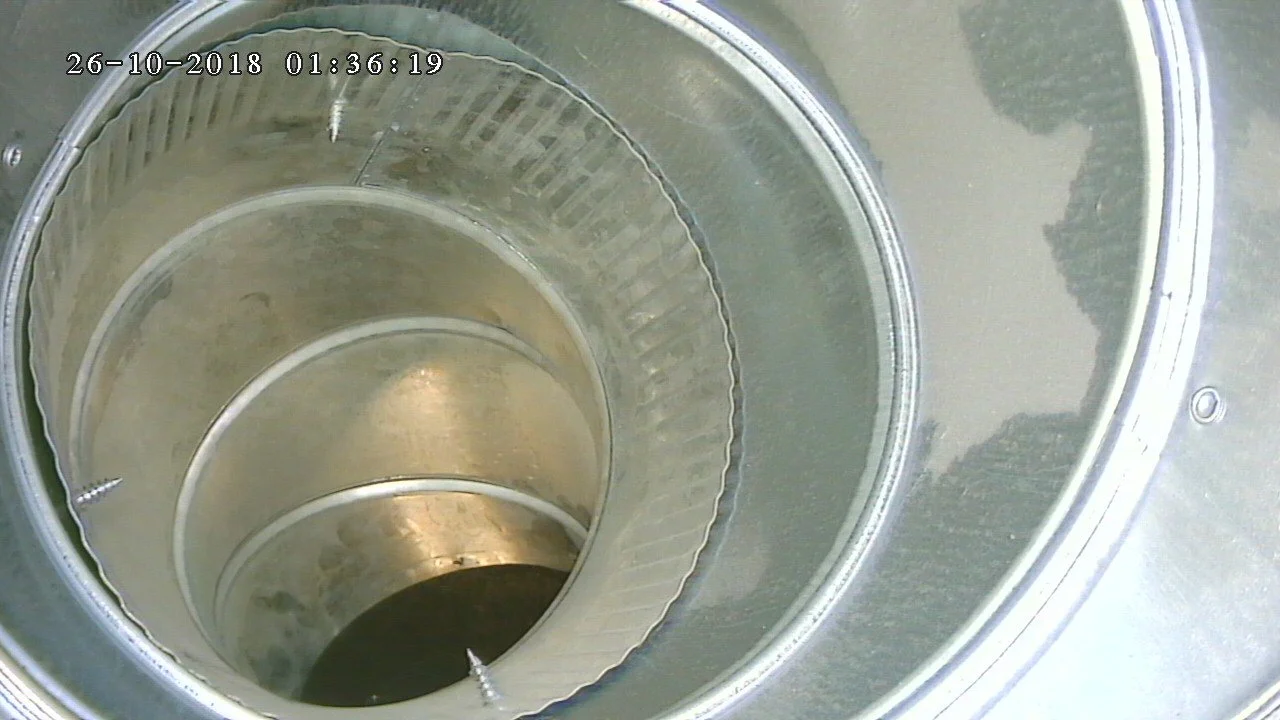 ANACONDA camera view inside HVAC duct