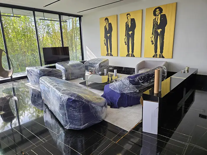 Packed furniture