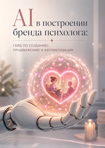 Обложка гайда «ИИ в построении бренда психолога»