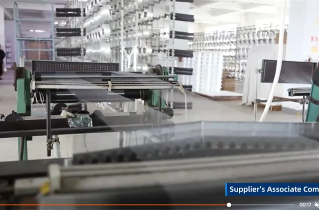 Alibaba on-site inspection video labeled 'Suppliers associate company' — red flag indicating a trading company